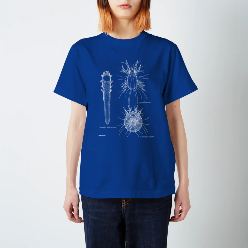 Biological Laceworksのダニ3種 3Mites  スタンダードTシャツ