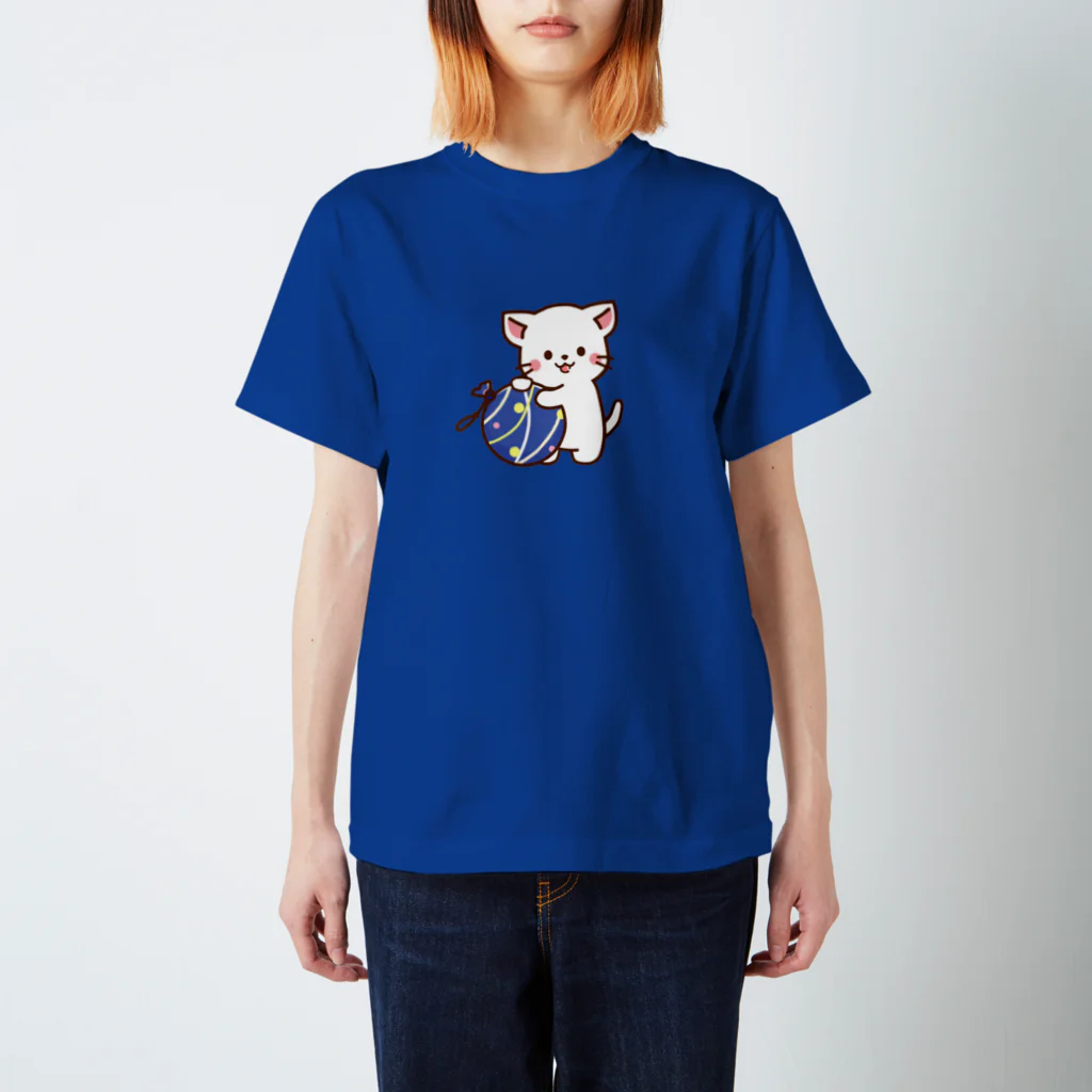 Haruna shopのしろねこ♡夏祭り ver  スタンダードTシャツ