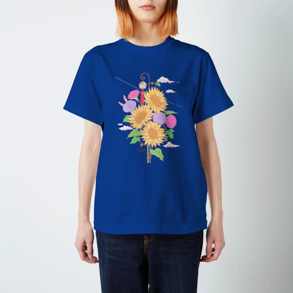 Aya Tagawaの八月のお花盛り沢山 スタンダードTシャツ