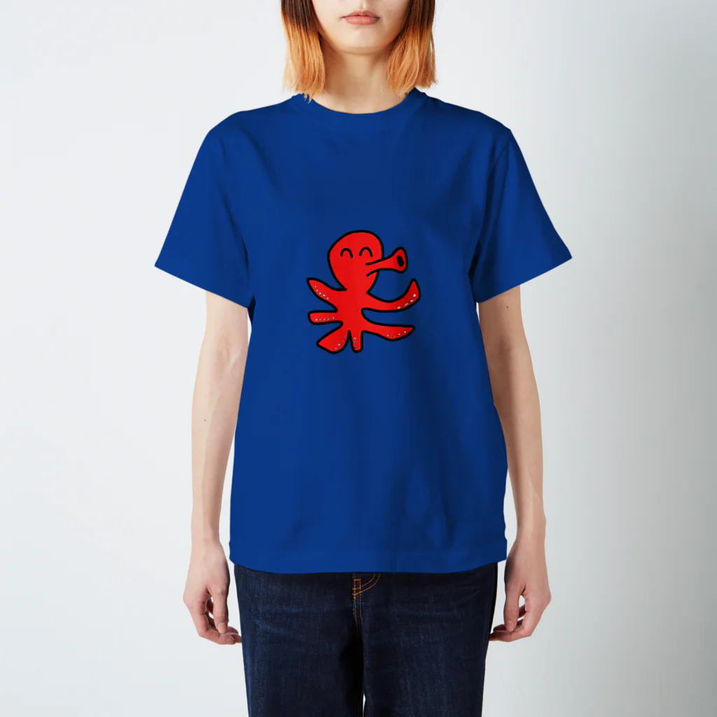 絵しりとりで描いたやつらの海のやつ タコ Regular Fit T-Shirt