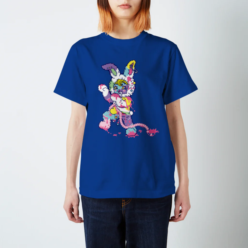 Cɐkeccooのうさぎのラビ★スリラーハロウィン-ゾンビ-パステル Regular Fit T-Shirt