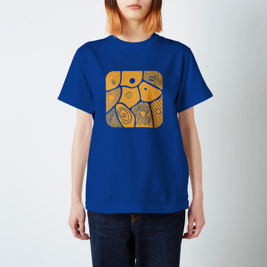 ・＿◇Geometryのcells.orange Regular Fit T-Shirt