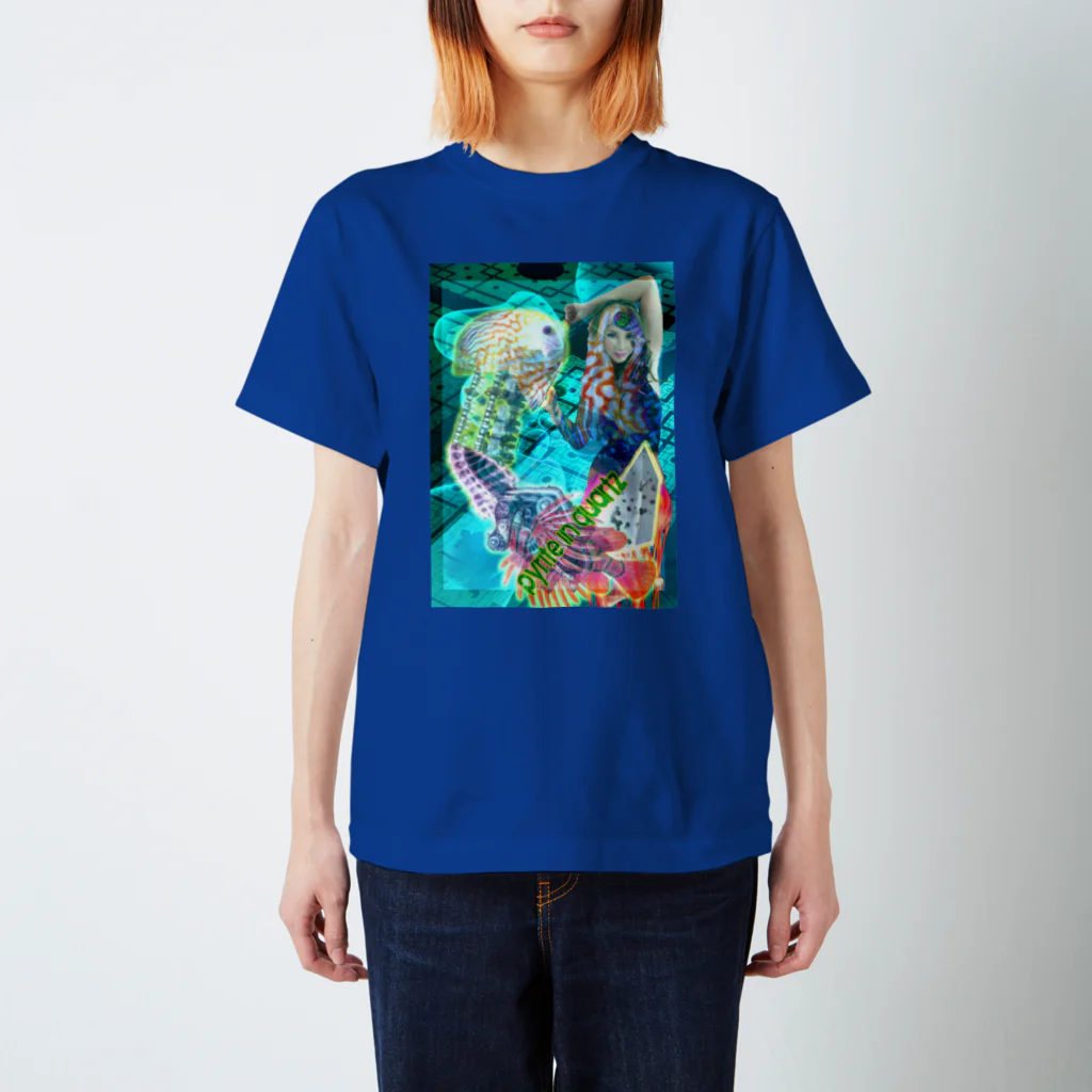 GECKO-SO-SINGのパワーストーン『パイライトインクォーツ』 Regular Fit T-Shirt