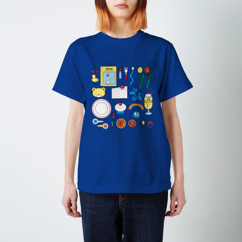 めめ郎のかわいいものたち　レインボー スタンダードTシャツ