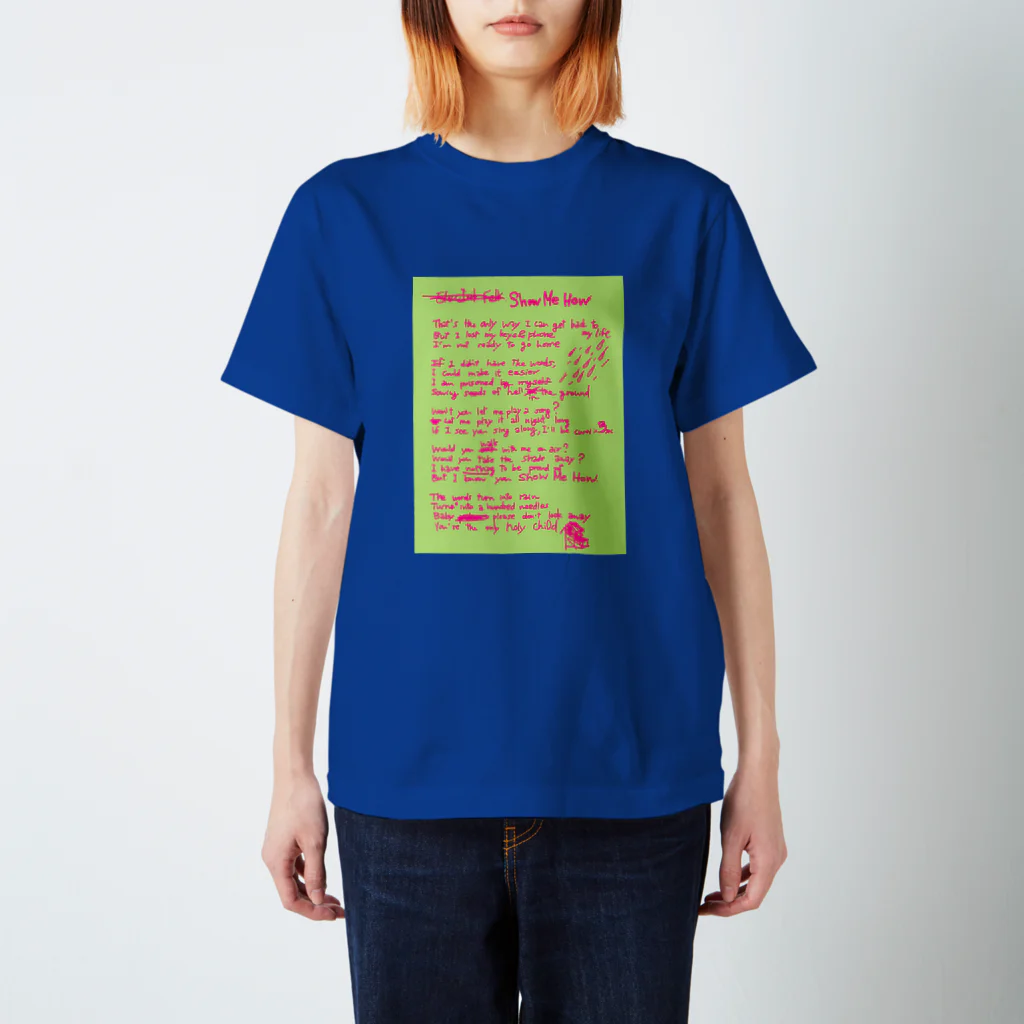 HAPPY OTAKU MARKETのLyrics! Show Me How  Regular Fit T-Shirt