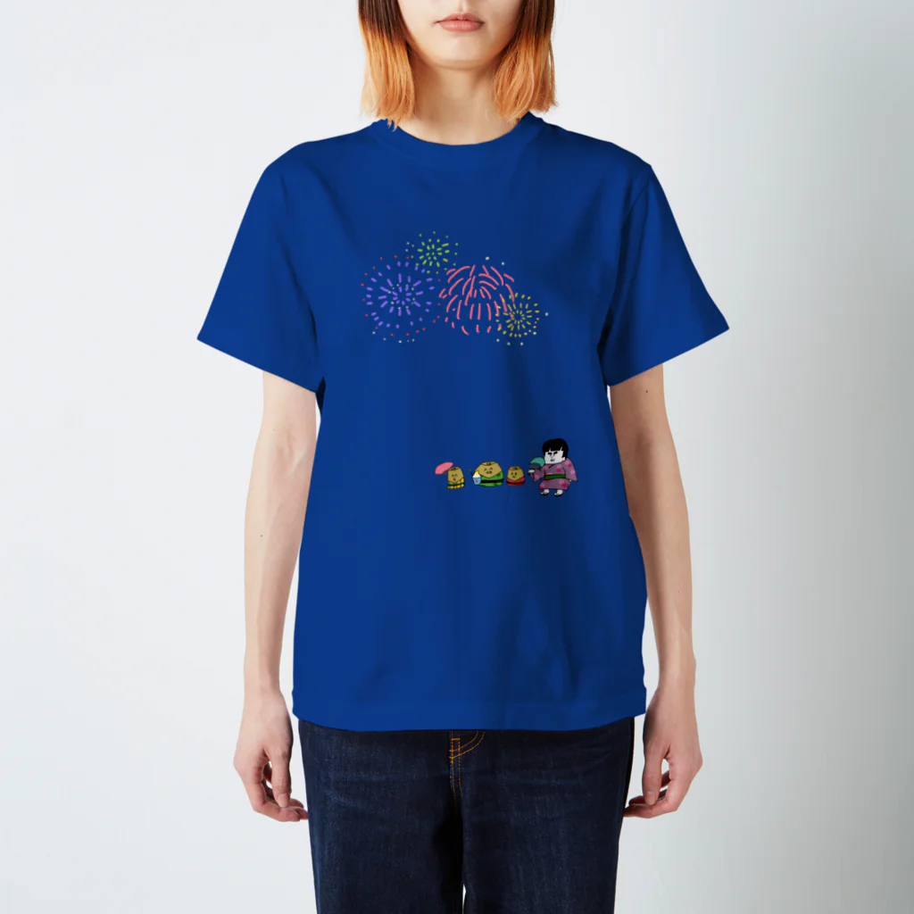 ぱくぱくショップの打ち上げ花火 スタンダードTシャツ