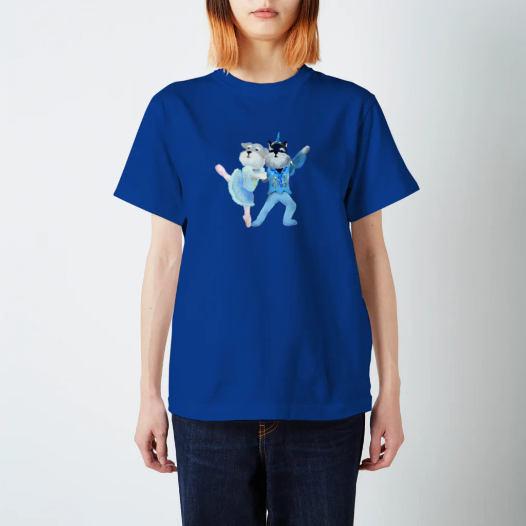 せいだいしおりのシュナウザーの青い鳥とフロリナ王女 Regular Fit T-Shirt