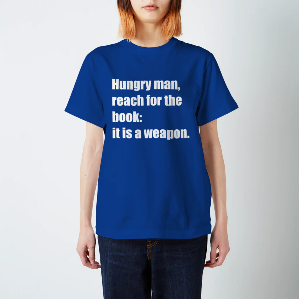 あひるせんせーのHungry man, reach for the book Regular Fit T-Shirt