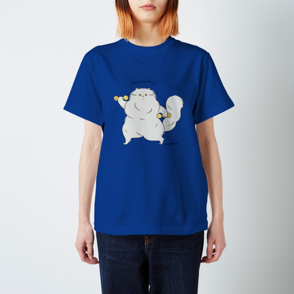 かわむショップ　suzuri支店の筋肉ねこちゃん💪 Regular Fit T-Shirt