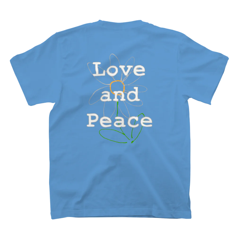 love and peaceのLove and Peace 1st logo スタンダードTシャツの裏面