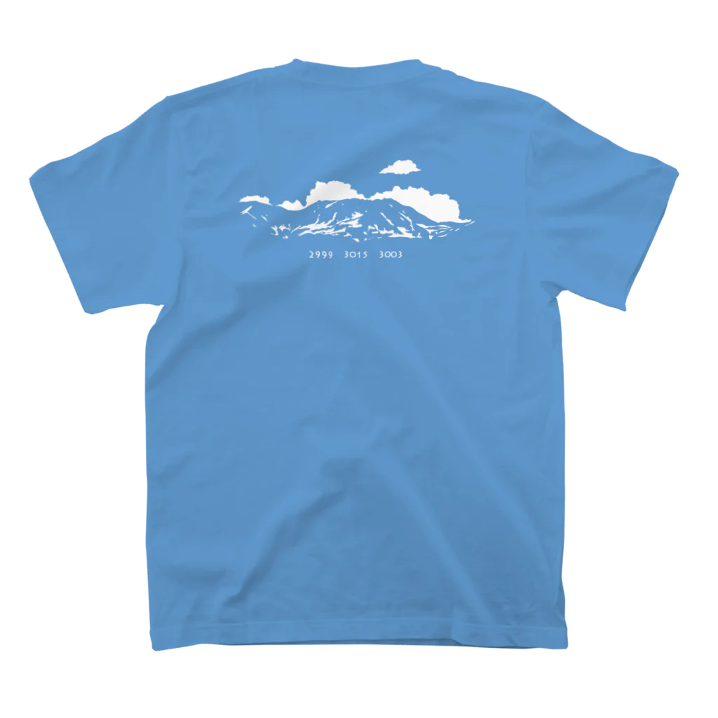 Second Wildlifeの立山・初夏・モノトーン スタンダードTシャツの裏面