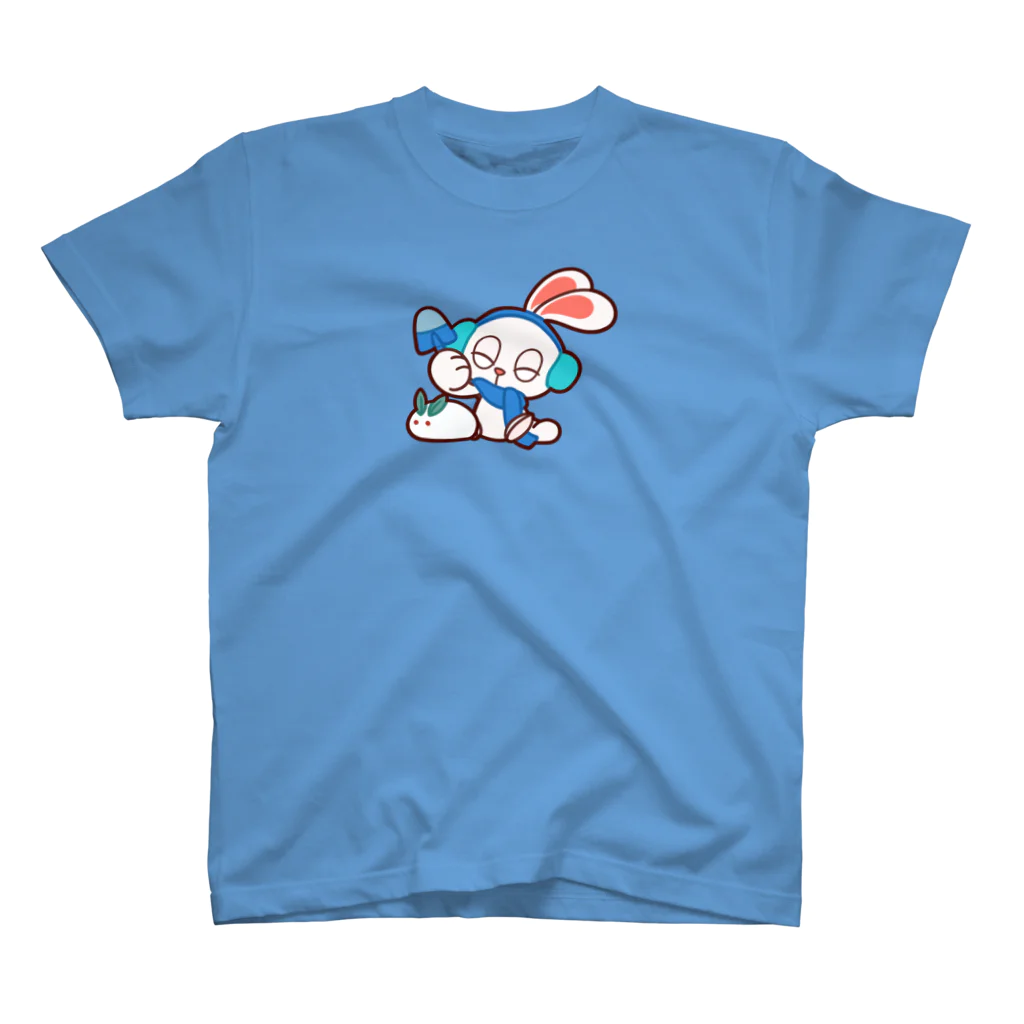 レタ(LETA)のぽっぷらうさぎ(雪うさぎ) スタンダードTシャツ