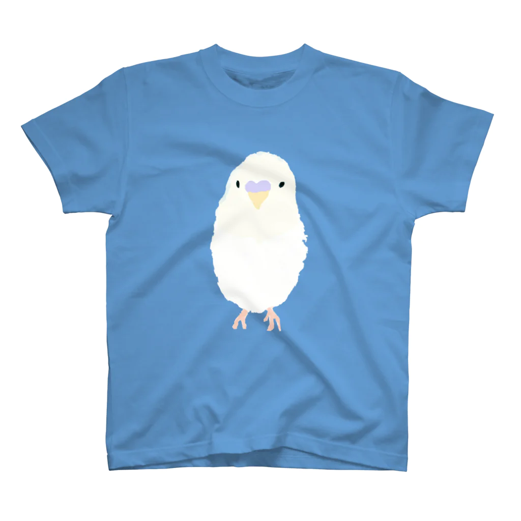 sucre usagi (スークレウサギ）の白いインコさん スタンダードTシャツ