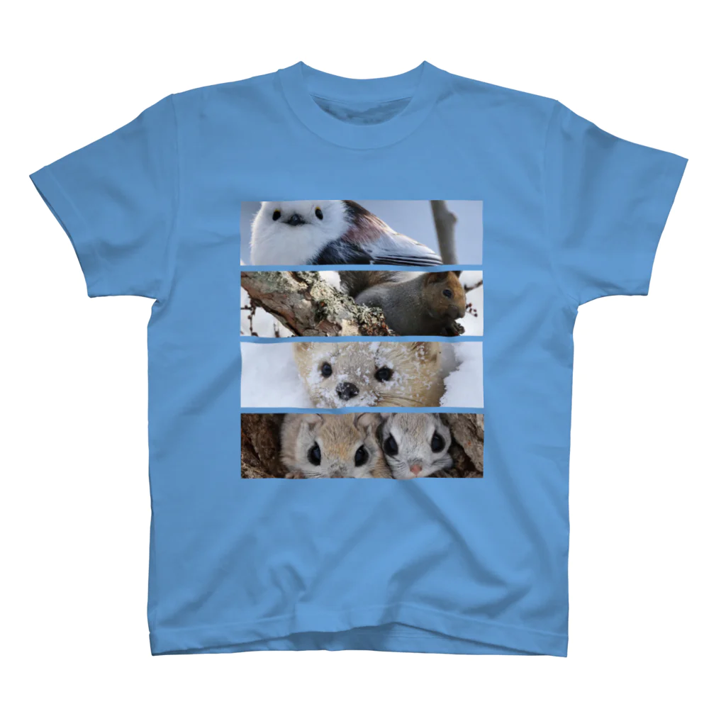 【エゾモモンガの店】使うだけで人生豊かに生られるサロベツの動物◆にこらびの【エゾシリーズ】笑顔つながるサロベツの動物 Regular Fit T-Shirt