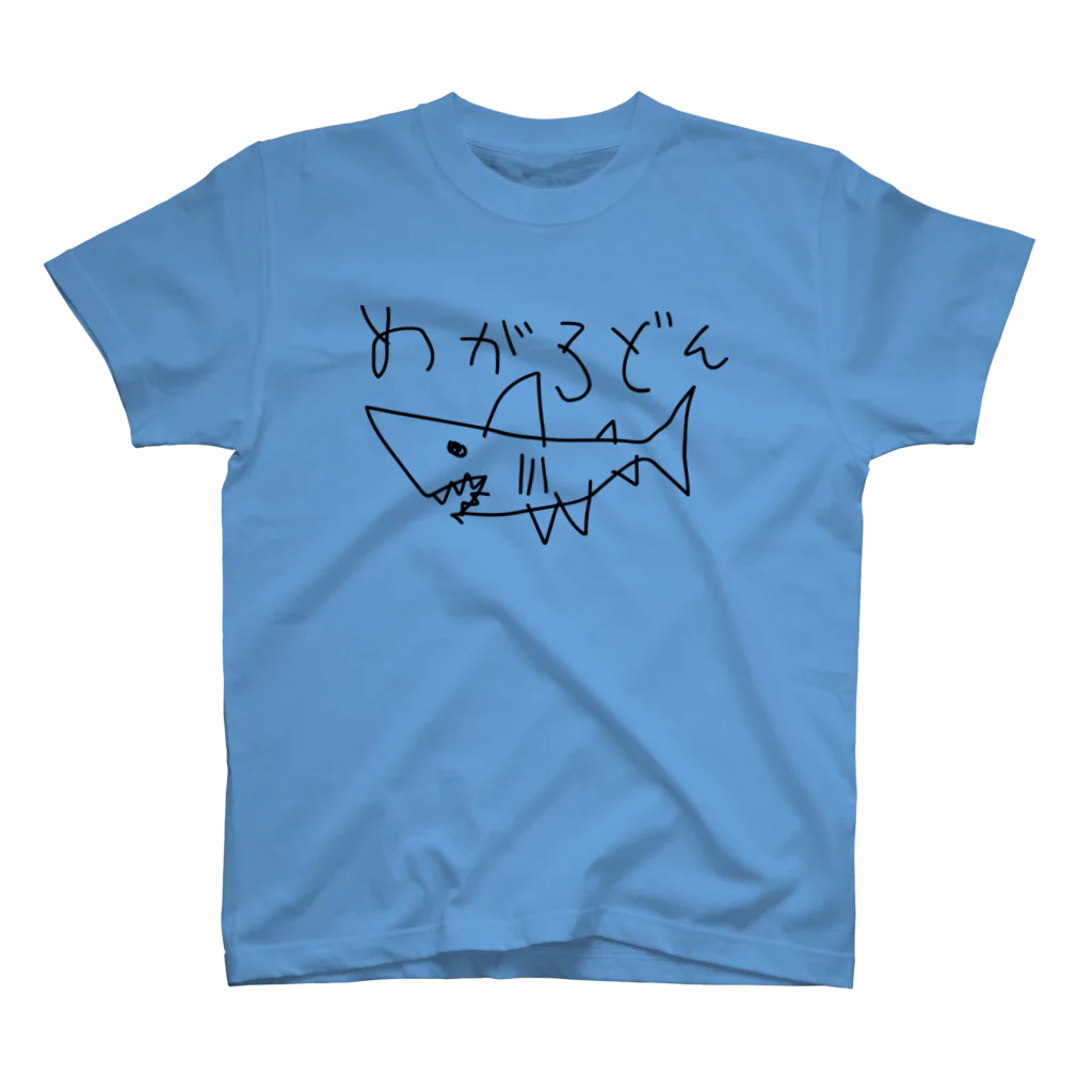 ゴロニャーのダサT屋さんのメガロドン サメ 鮫 Shark 古代鮫 らくがき Regular Fit T-Shirt