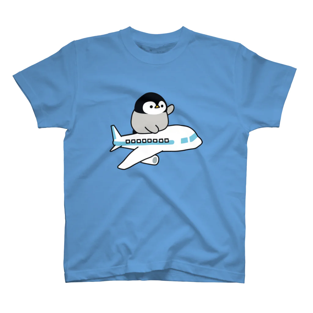 DECORの心くばりペンギン　飛行機ver. スタンダードTシャツ