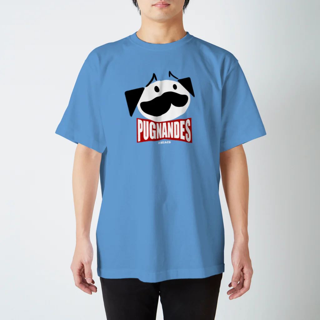 BEACSのPUGNANDES～プリングルズ風パロディ・デザイン～ Regular Fit T-Shirt