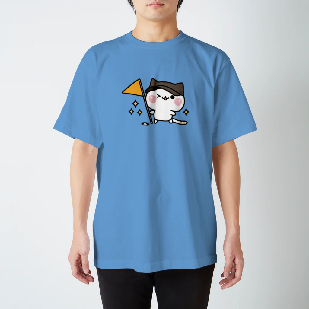 DECORの気づかいのできるネコ　ゴルフ2ver. スタンダードTシャツ