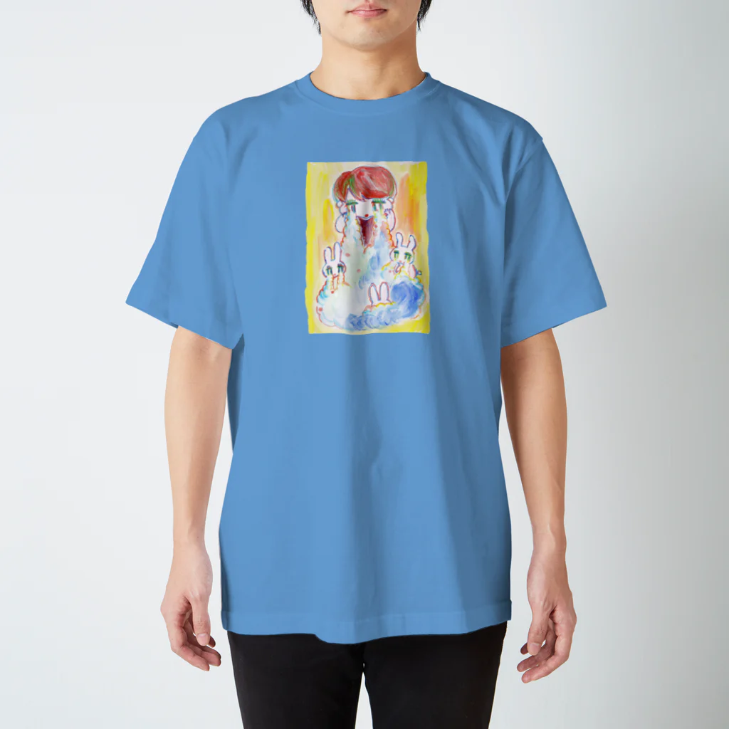 うさぎちゃんアイランドのうさぎちゃんと泣く Regular Fit T-Shirt