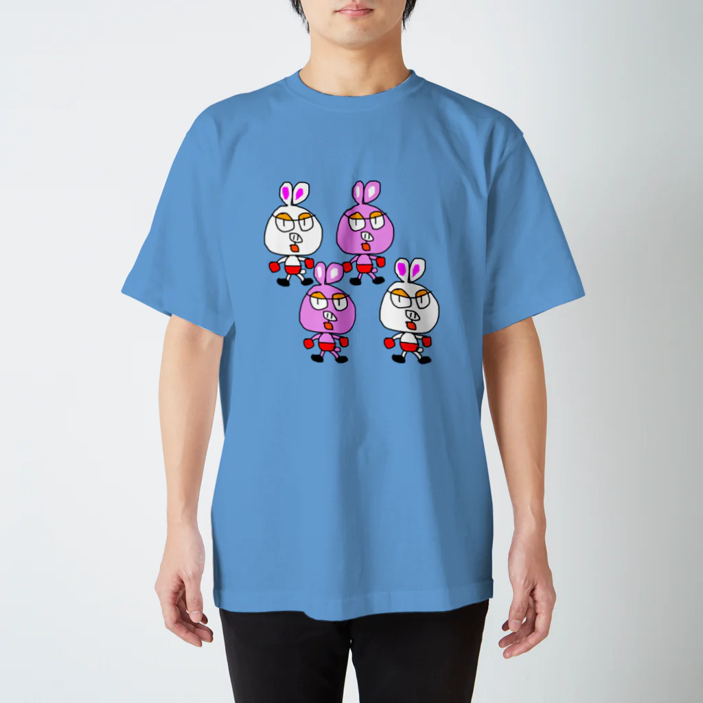 シマブクロ☆ショップのボクシングうさぎ Regular Fit T-Shirt
