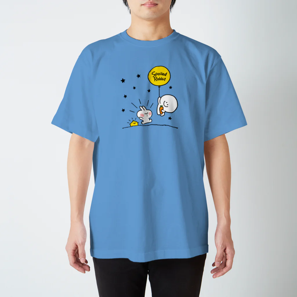 AKIRAMBOWのSpoiled Rabbit - Balloon / あまえんぼうさちゃん - 風船 スタンダードTシャツ