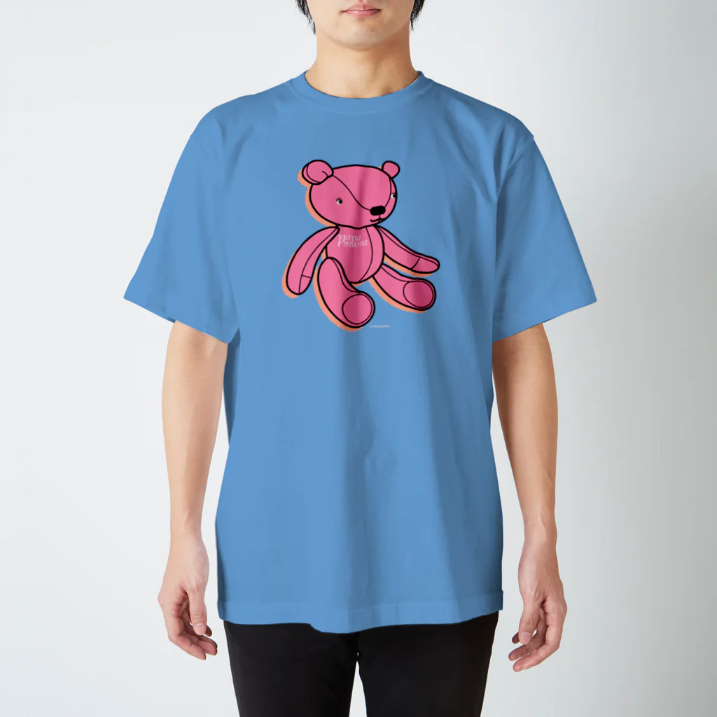 Illustrator Moca&Ram shopのpapamama Teddy bear🐻/ パパママ テディベア Regular Fit T-Shirt