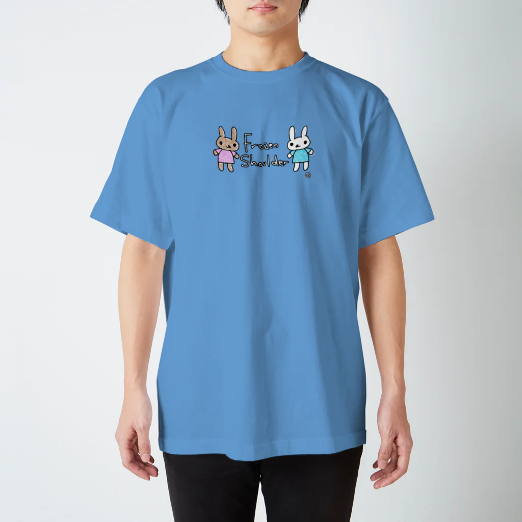 grk0 🌟ウサギのチャとシロ〜時々カッパのFrozen Shoulder Regular Fit T-Shirt