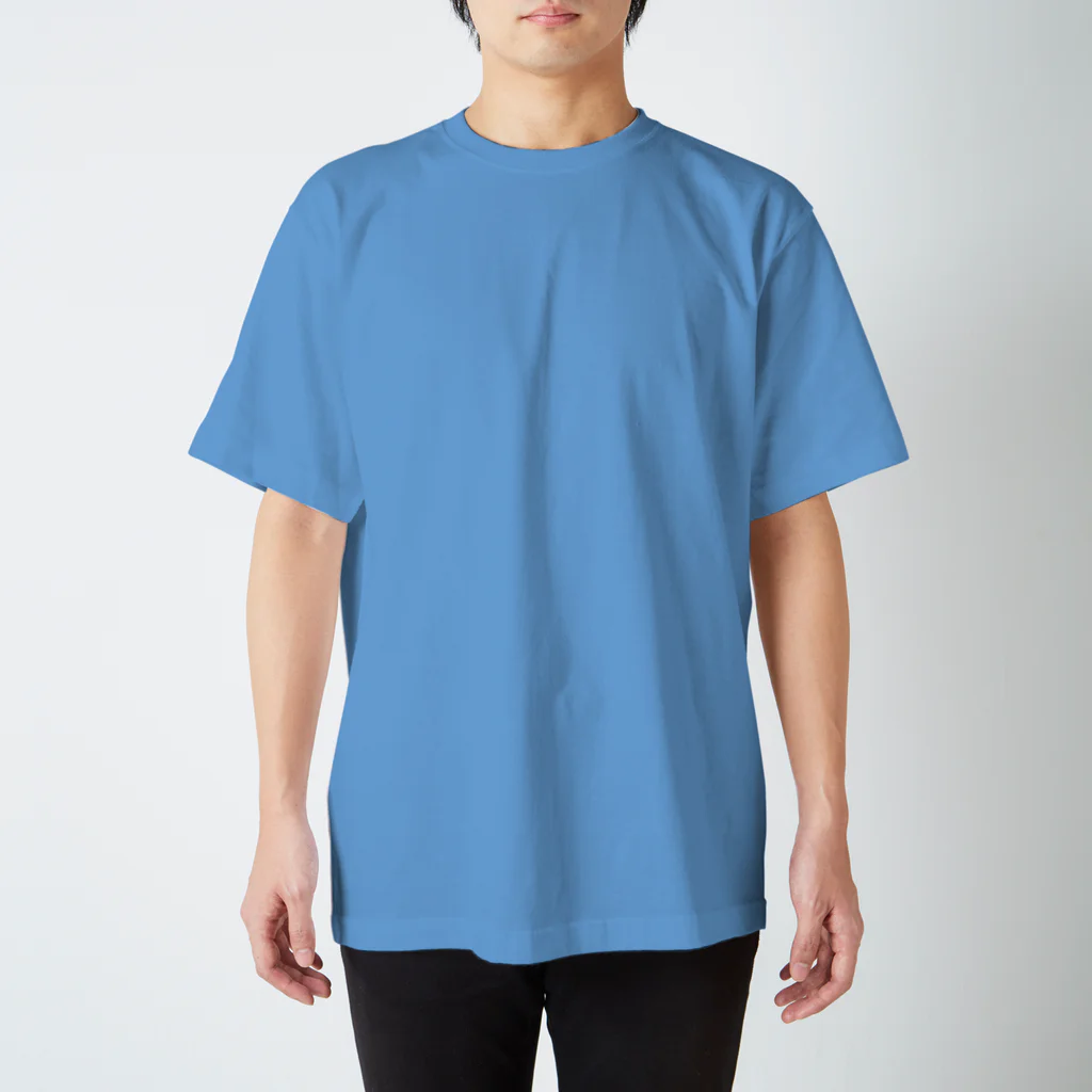 motif工房のアオサギ先輩(背面プリント) Regular Fit T-Shirt