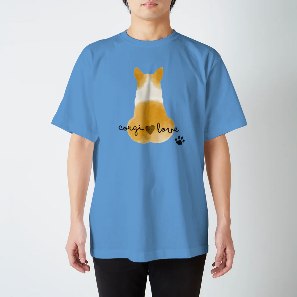 いぬねこGOGOのコーギー（後ろ姿） Regular Fit T-Shirt