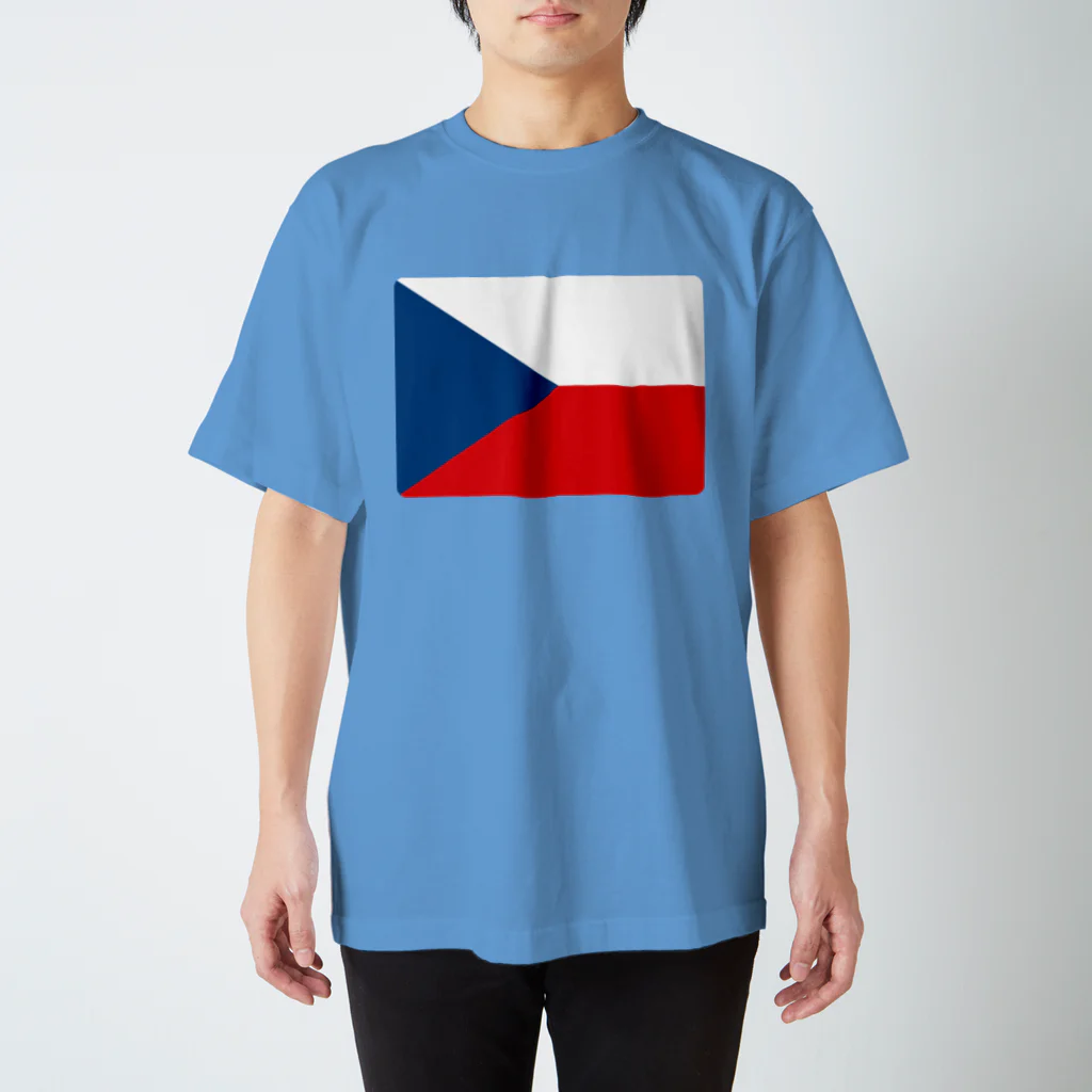 お絵かき屋さんのチェコの国旗 Regular Fit T-Shirt