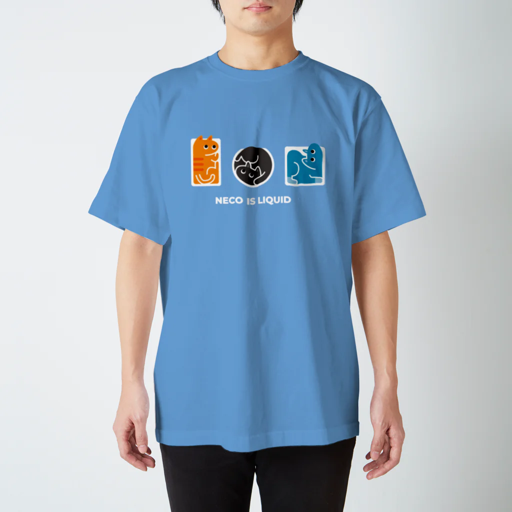 hiropo3の猫は液体 スタンダードTシャツ