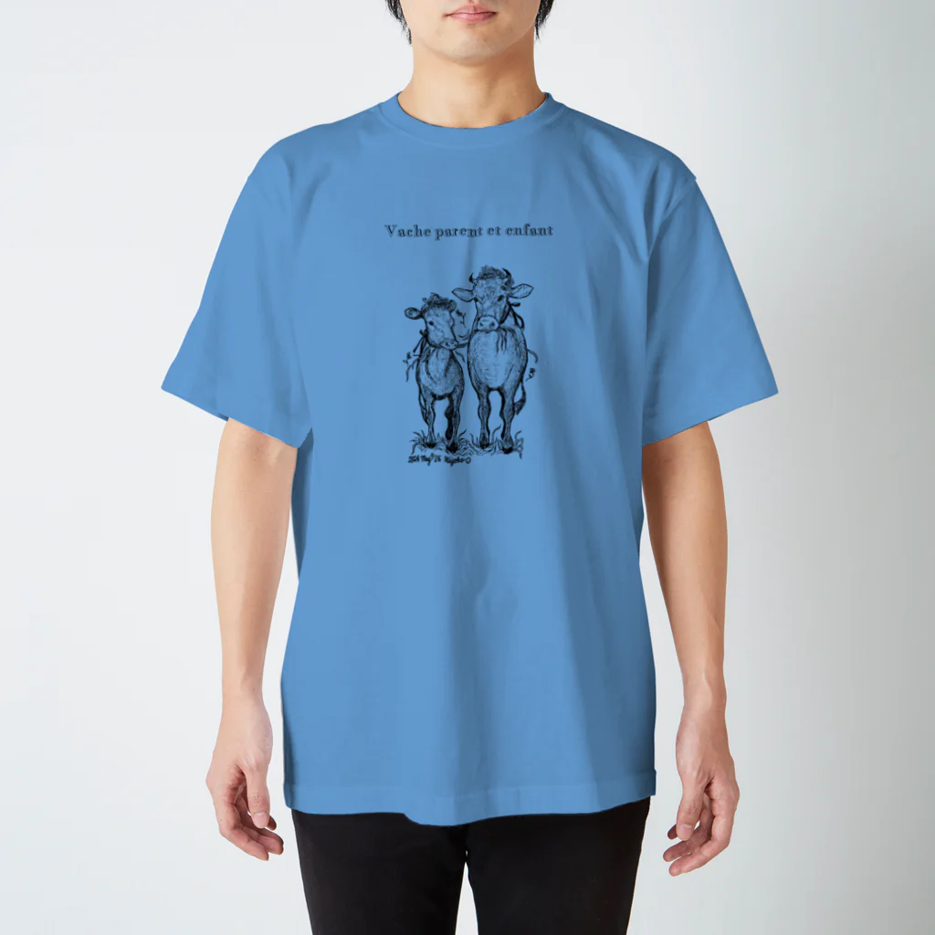 alicetochrisの牛の親子 スタンダードTシャツ