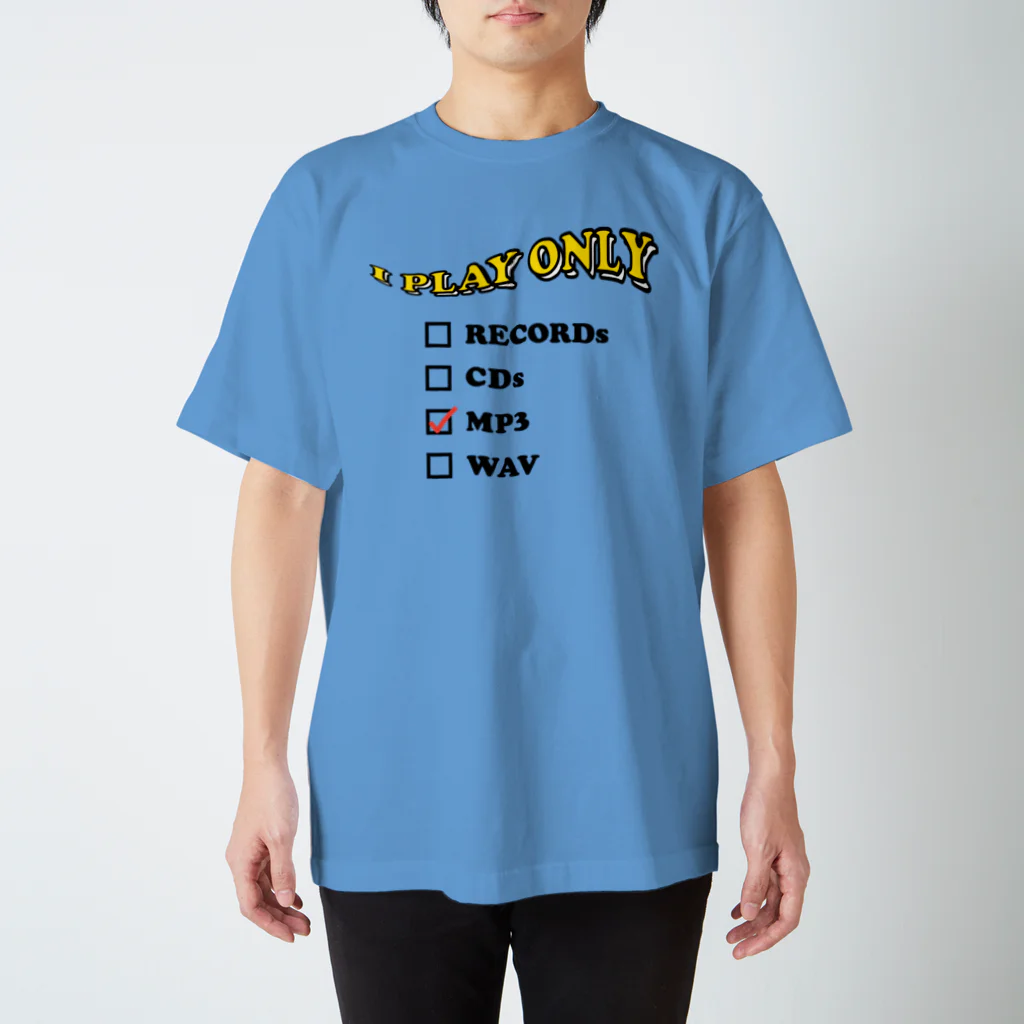 Late Breakfast ClubのI PLAY ONLY MP3 スタンダードTシャツ