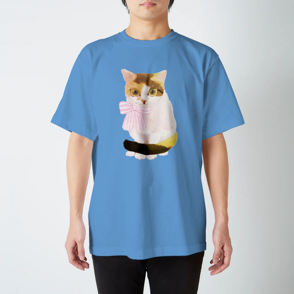 ねこかりんのよそいき三毛猫さん スタンダードTシャツ