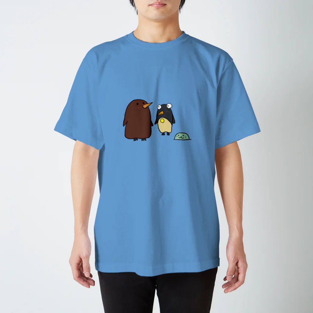 ぺけ丸のコウテイペンギンの赤ちゃん　 スタンダードTシャツ