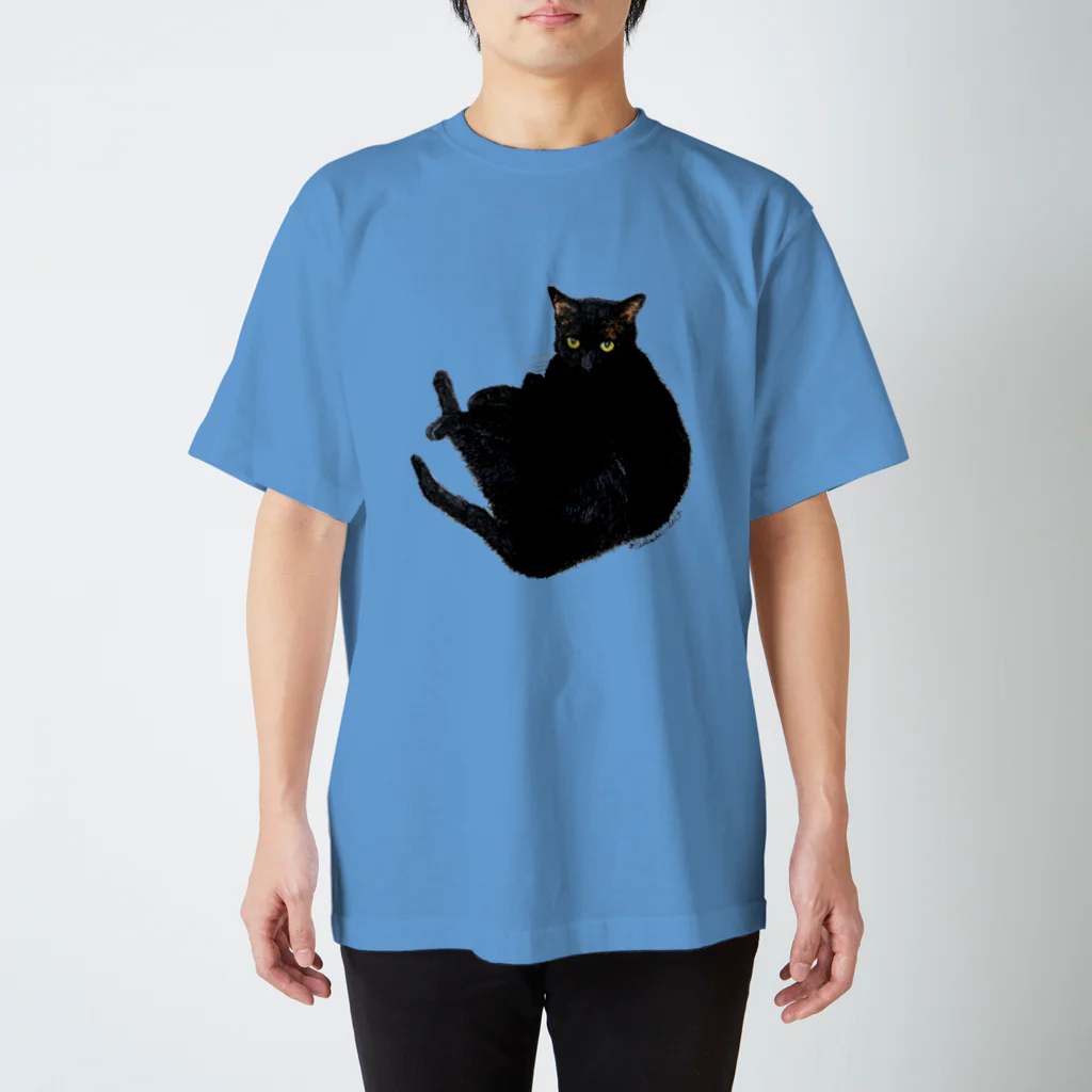 小田隆の黒猫2 スタンダードTシャツ