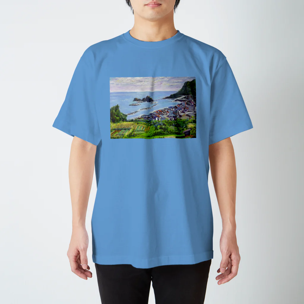 ミニ画廊ヨシデンの能生海岸 Regular Fit T-Shirt