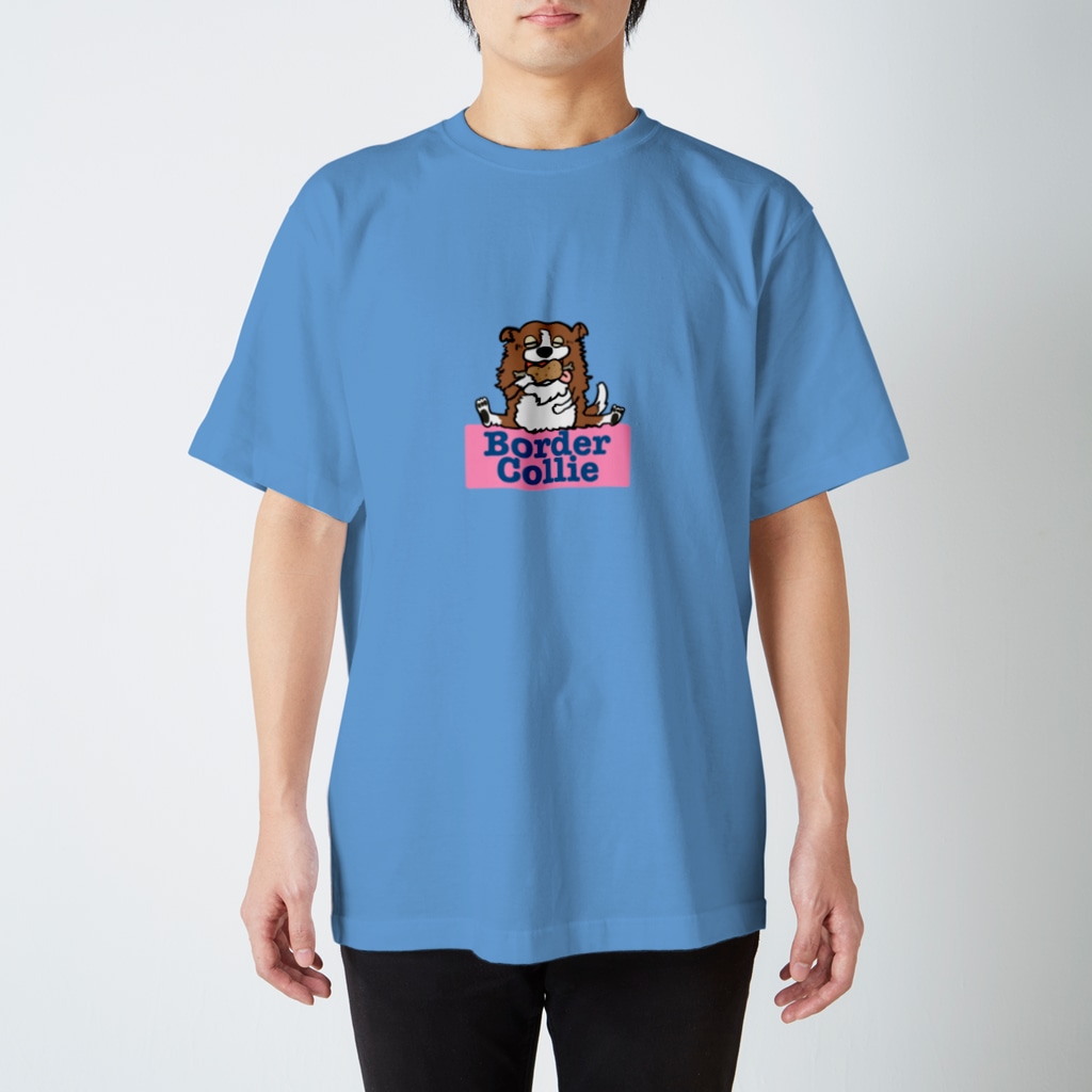 ボーダーコリーの茶白ちゃん Shopもーちょ Shopmouchou のスタンダードtシャツ通販 Suzuri スズリ