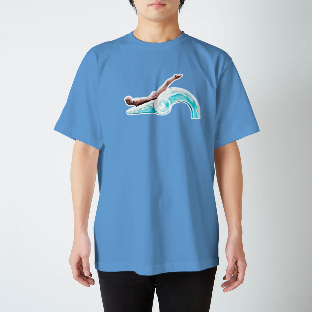 つろおがNOWの湯野浜「波乗り発祥の浜」像-横- Regular Fit T-Shirt