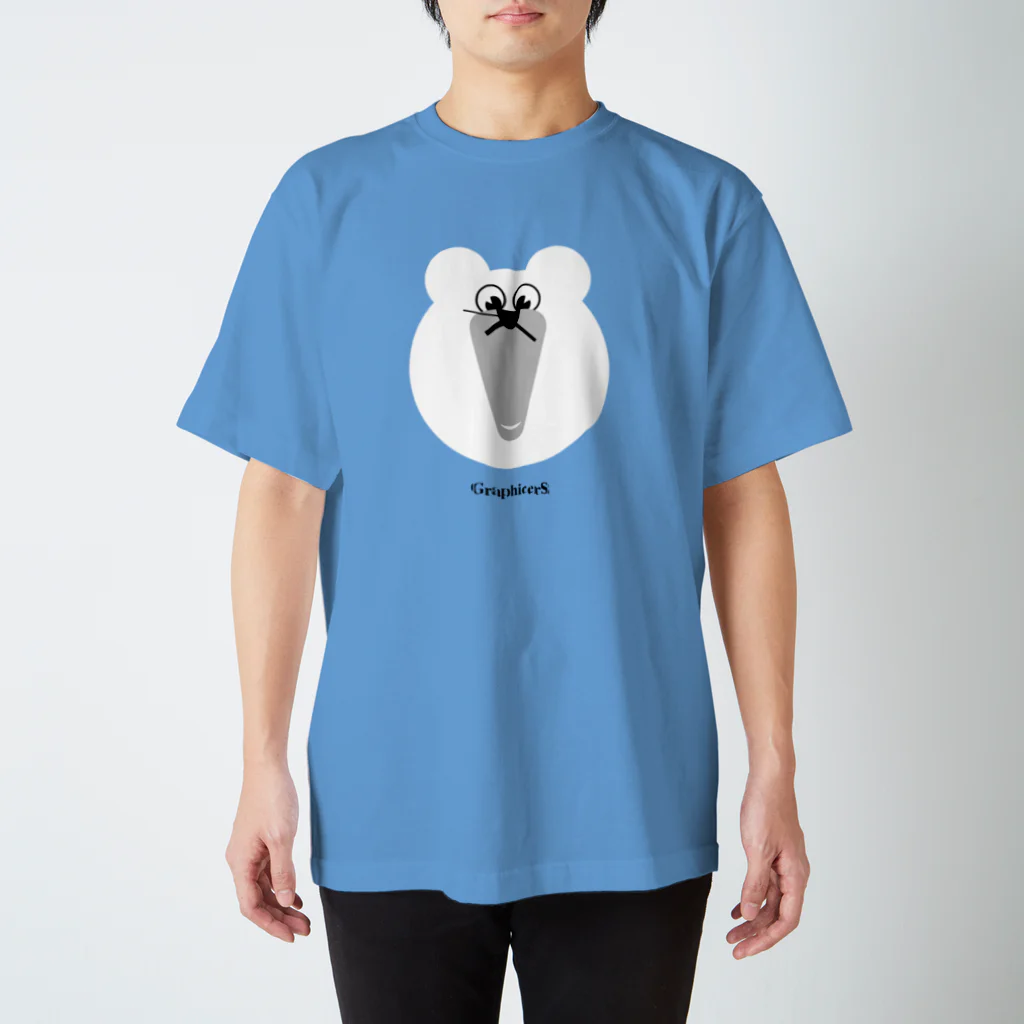 GraphicersのClock Polar Bear スタンダードTシャツ