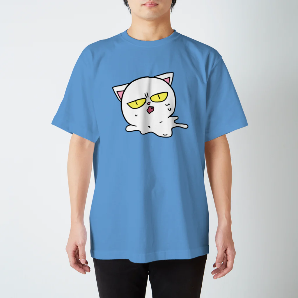 はちよんごのとけるしろねこ スタンダードTシャツ