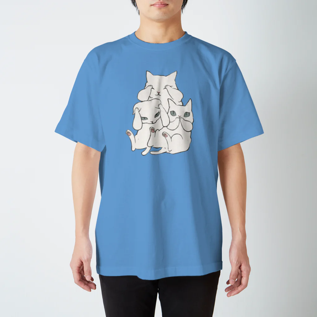 やとりえ-yatorie-の３にゃいねこ スタンダードTシャツ