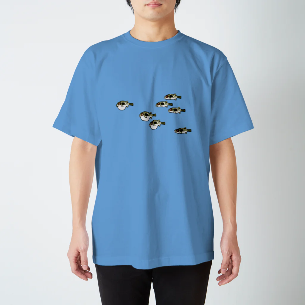 魚長～UoChou～の群れて泳ぐぜ！クサフグ Regular Fit T-Shirt