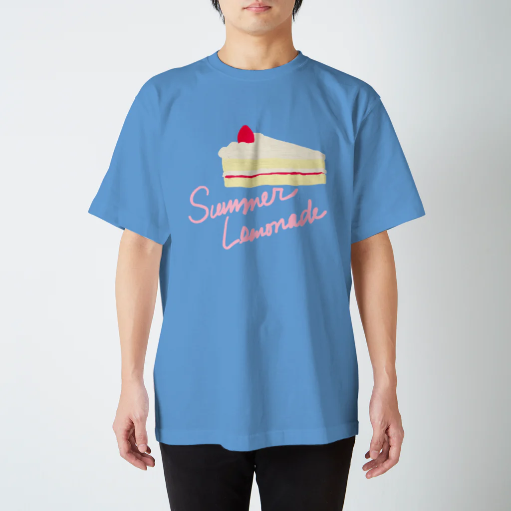 レモンスカッシュの泡のショートケーキ（文字入り） スタンダードTシャツ