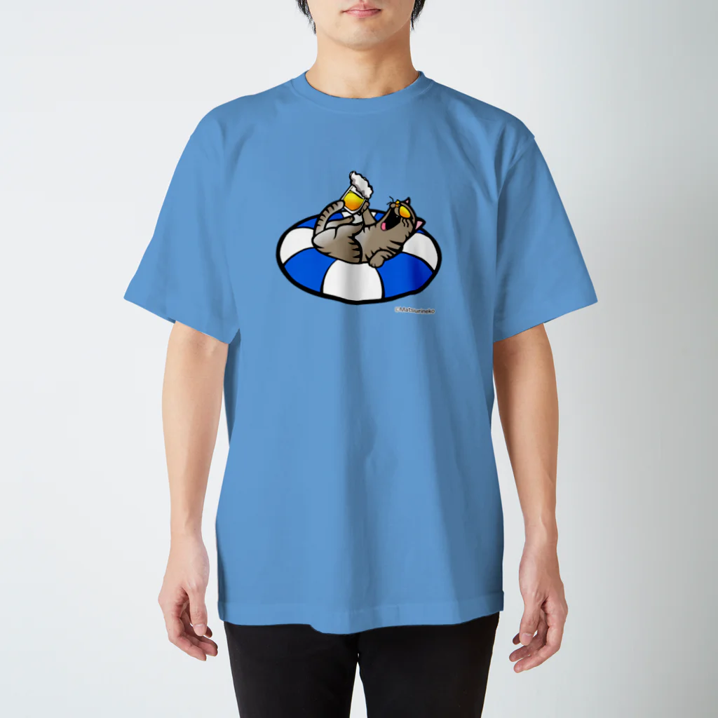 まつり猫ショップのBeerCat Regular Fit T-Shirt