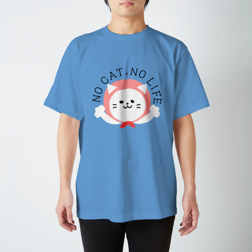 もちぱっちのノーキャットノーライフ スタンダードTシャツ