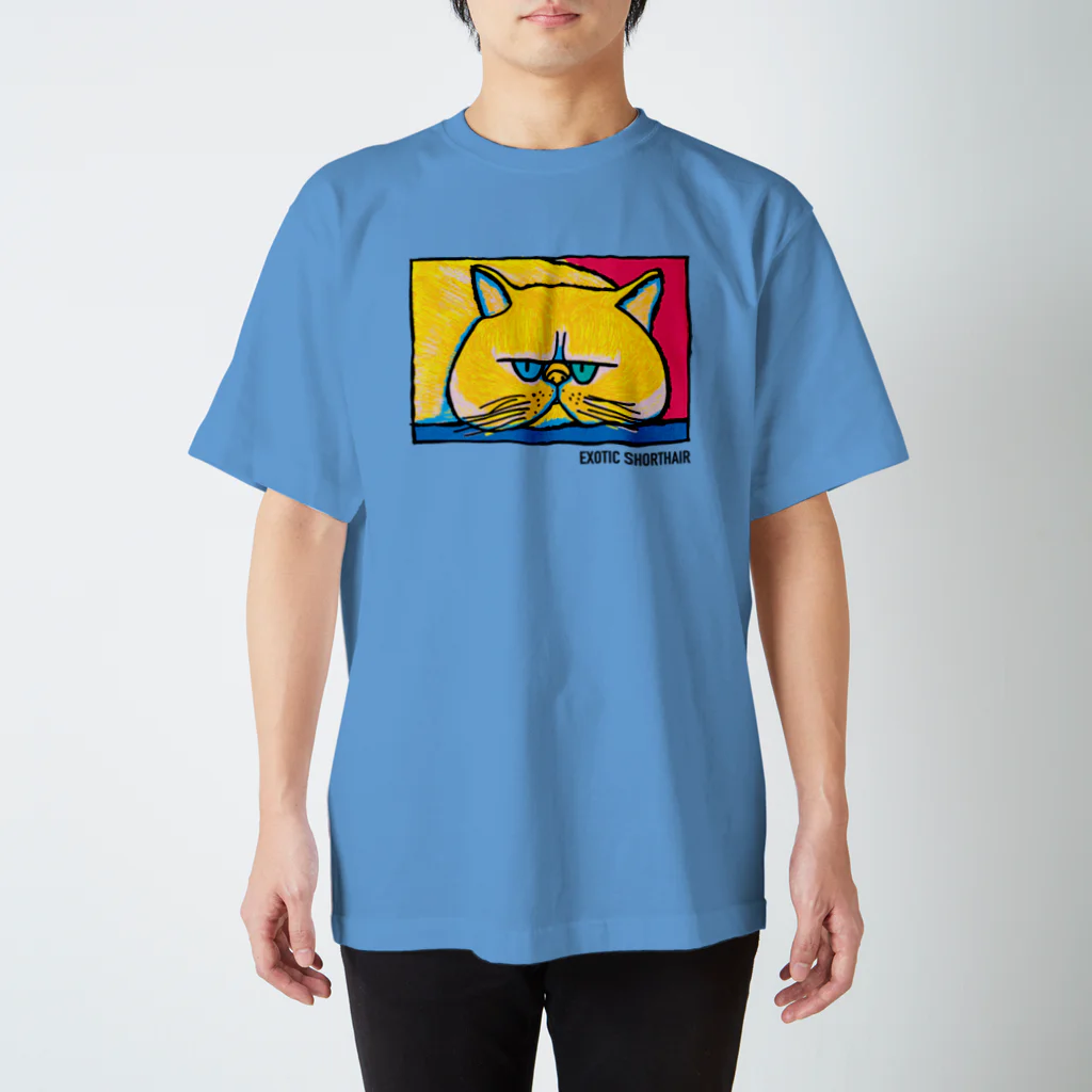 yo-pecoのエキゾチックショートヘア スタンダードTシャツ