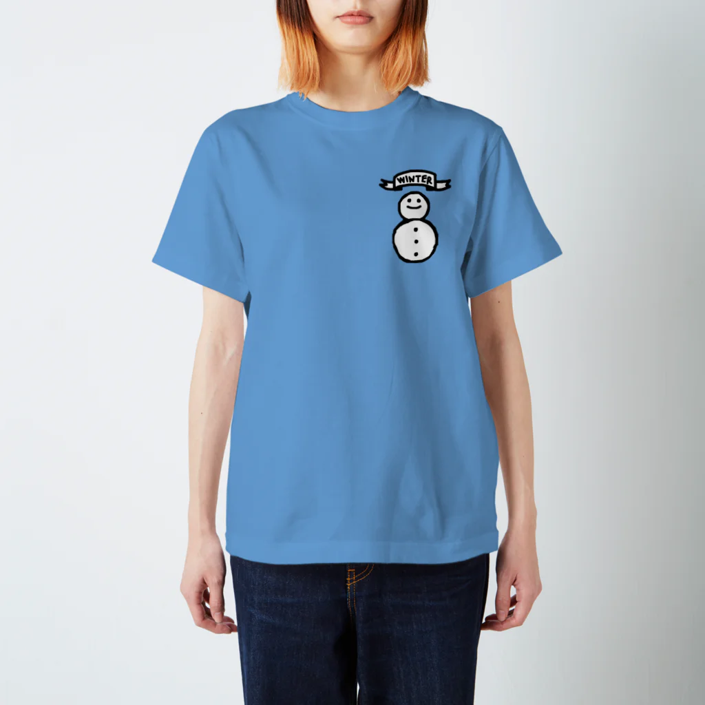 Sugimaru OFFICIAL SHOPのゆきだるま WINTER ver. スタンダードTシャツ