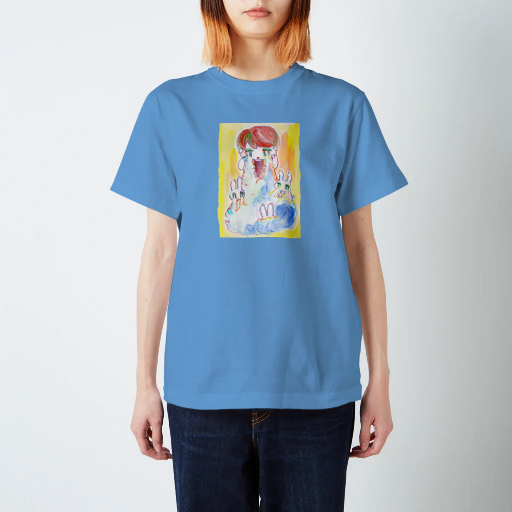 うさぎちゃんアイランドのうさぎちゃんと泣く Regular Fit T-Shirt