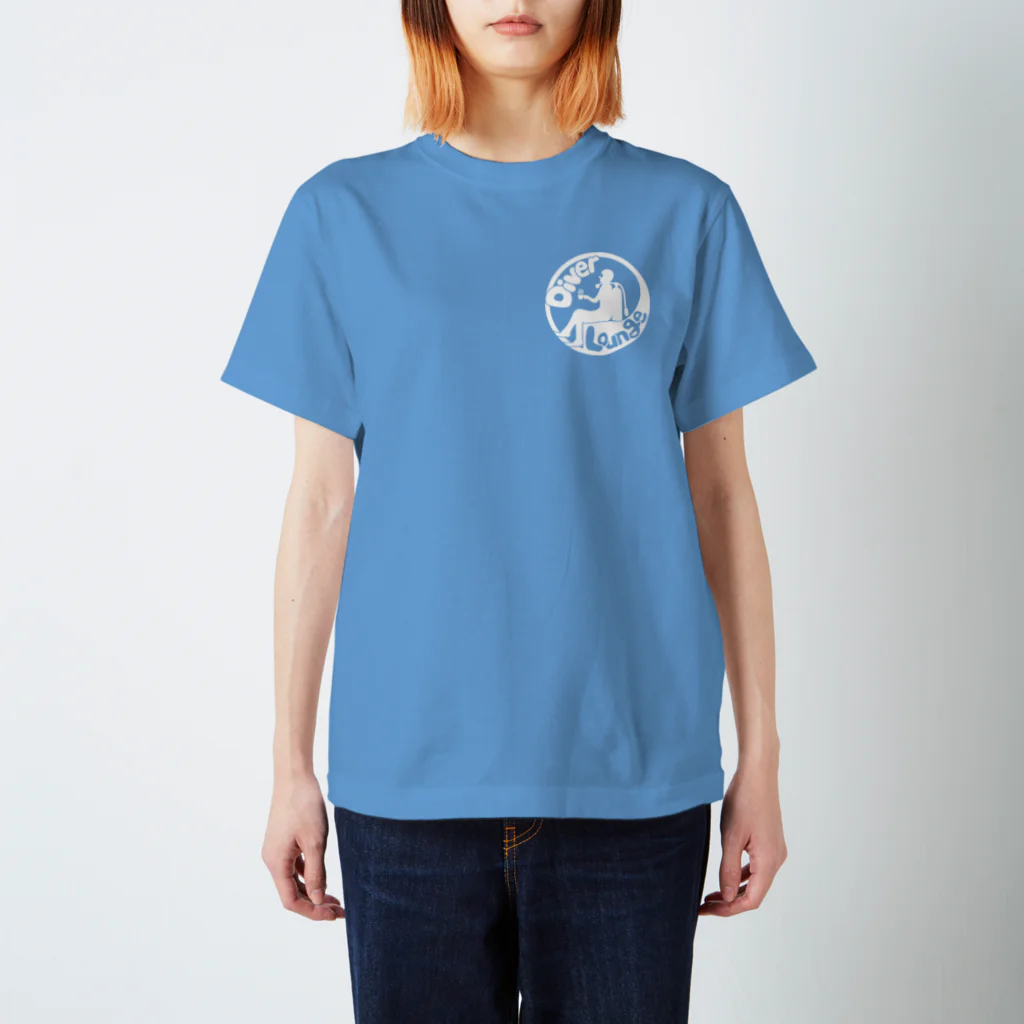 ダイバーラウンジのショップのダイバーラウンジ Tシャツ(白ロゴ) Regular Fit T-Shirt